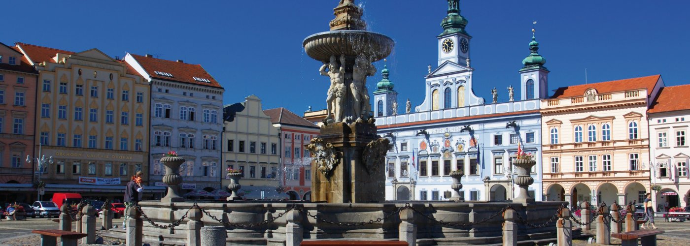 Samson-Brunnen auf dem Marktplatz