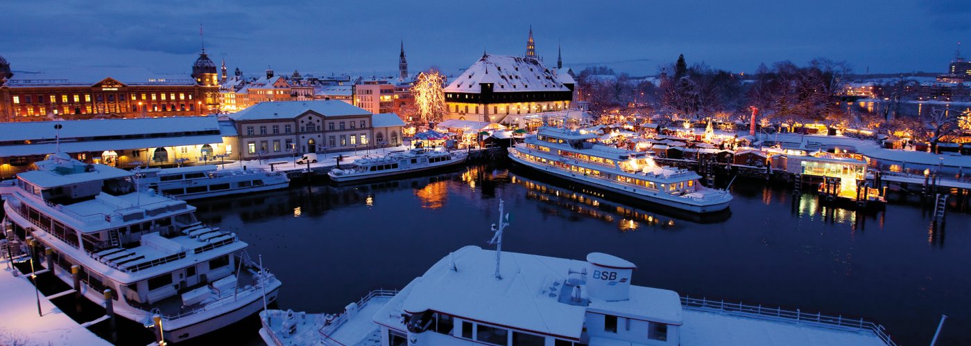 Winter im Konstanzer Hafen
