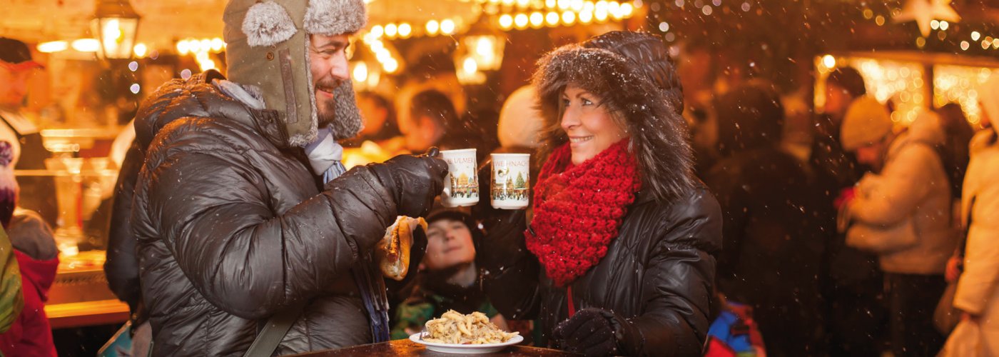 Glühwein auf dem Ulmer Weihnachtsmarkt